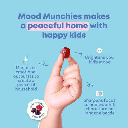JoySpring Mood Munchies Saffron Gummies for Kids 4+ | Saffron Extract with GABA, Passion Flower & St Johns Wort | Sugar Free Vegan Brain Support & Kids Focus Gummies | Crafted in USA | Shapes May Vary