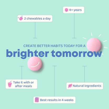 JoySpring Growth Vitamins for Teens & Height Support for Kids - Encourages Stronger Bones & Healthy Natural Growth - Sugar Free - L-Arginine, L-Lysine, Zinc, Vitamin D & K2-30 Servings
