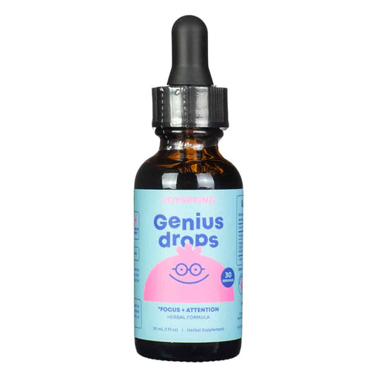 JoySpring Genius Drops Brain Supplement For Kids - Focus + Attention